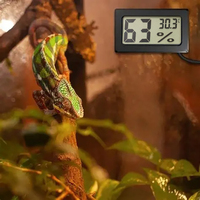 Chauffage infrarouge UVA pour reptiles (lézards, serpents, geckos, tortues) - Lampes jour/nuit, mini thermomètre et hygromètre