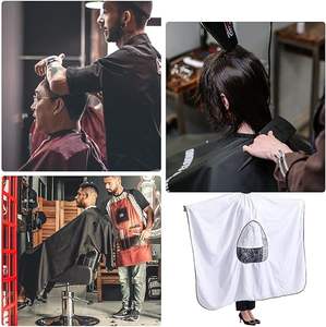 Cape de coupe de cheveux professionnelle personnalisée avec logo, cape de salon de coiffure, accessoires de coupe de cheveux, cape de coiffure avec fenêtre - Product Image 4