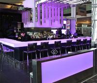 Comptoir de bar LED en marbre moderne de haute qualité pour bar à domicile, hôtel, usage commercial