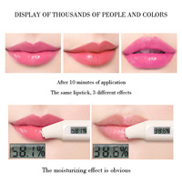 Rouge à lèvres purifiant, avec changement de couleur à la température, pour cosmétiques, gelée fleur, baume, vente en gros