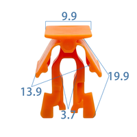 Clips de retenue en plastique orange pour rideaux et airbags, attaches de fixation pour airbag latéral de véhicule électrique, pièces de rechange