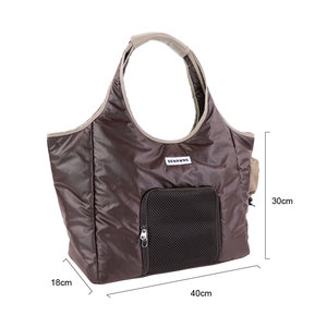 Waterproof Lightweight <b>Pet</b> Travel Bag, Brown Breathable <b>Carrier</b> with Premium Finish, Convenient for Daily Use - Product Image 3