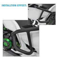 XXUN Moto Crash Bar pour Kawasaki Ninja400 2018-2025 Ninja250 2018-2023 Ninja 500 2024-2025 Autoroute Protecteur Stunt Bumper