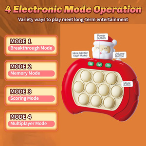 Juego de burbujas de empuje rápido de Navidad, juego de rompecabezas de Papá Noel para niños, máquina de juego de empuje de velocidad, Light Up Pro in It Pro, juguetes para niños - Product Image 4