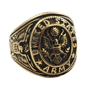 MECYLIFE US Marine Corps Ring Army Ring anello distintivo aquila in acciaio inossidabile per uomo - Product Image 3