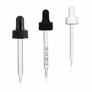 Ống Nhỏ Giọt Thủy Tinh Hiệu Chuẩn CRC Màu Đen Và Trắng 18/410 Với Các Giọt Nhỏ Giọt Có Vết Chai Phù Hợp Với Chai Thủy Tinh Boston 2Oz 20/400 - Product Image 3