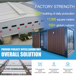 低人工成本快速安装带隔热墙的便携式扁平包装钢结构集装箱房屋 - Product Image 5