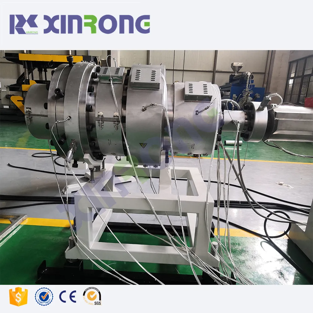 Xinrong 3 Laags Hdpe Elektrische Pijp Maken Machine Pe Zacht Plastic Condiut Pijp Pp Extrusie Machine