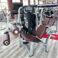 Machine de musculation en acier commercial à double fonction, machine à curl des jambes et à extension des jambes avec poids intégrés, 219 kg
