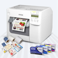 Für Epson TM-C3520 Rollen-Barcode-Etikettendrucker Selbstklebend/PVC/Etikettenaufkleber Farbstoff 4-Farben-Rollenetikettenaufkleber Druck- und Schneideplotter