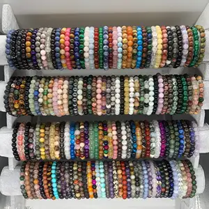 Fashion Bracelets Bangles Beads Crystal Bracelets Healing Natural Stone Bracelet 4mm 6mm 8mm 10mm 12mm Natural for Woman or Man