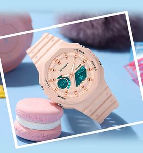 SANDA 6016 nueva moda 2022 de lujo Casual relojes deporte impermeable cuarzo reloj de pulsera Digital estilo <span class=keywords><strong>G</strong></span> <span class=keywords><strong>Shock</strong></span>, relojes de las mujeres - Product Image 4