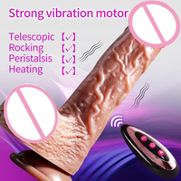 Sex Toy Féminin le Moins Cher Chauffant Extensible Télécommandé Gode Géant