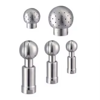Balle de pulvérisation rotative sanitaire CIP de 50,5 mm en acier inoxydable 304 poli forgé pour le nettoyage des réservoirs et des conduites