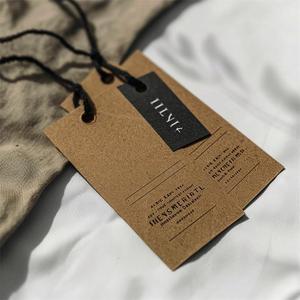 Étiquettes de vêtements personnalisées, étiquettes en papier écologiques, étiquettes personnalisées avec logo, étiquettes imprimées en gros, fabricant professionnel - Product Image 4
