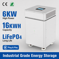 Système de stockage de batterie solaire tout-en-un 6KW 16KWH LiFePO4 empilable ESS pour la solution de gestion des coupures de courant en Afrique du Sud