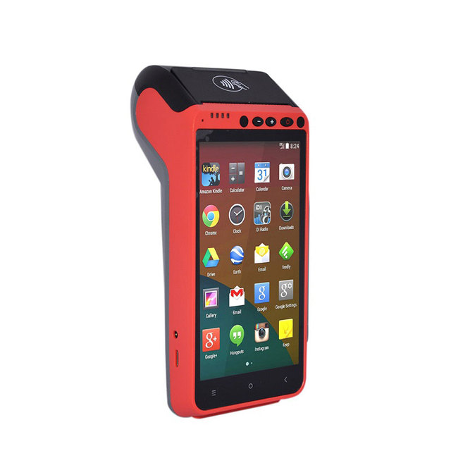 Touch Screen Free SDK Pos Terminal  Handheld Android POS Systems With 4G WIFI NFC Printer HCC-Z100
