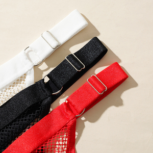 Ropa interior de malla sexy para mujer Deportes Chica simple Hueco Transpirable Naked Sense Tanga de mujer sin costuras - Product Image 4