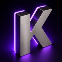 Enseignes lumineuses LED en gros pour usine, lettres métalliques rétroéclairées, enseignes rétroéclairées, publicité extérieure, logo d'entreprise