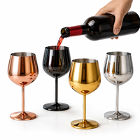 Gobelet à vin personnalisé en acier inoxydable 304, gobelet à champagne, verre à cocktail, calice à long pied pour mariage, restaurant, hôtel, bar, fête