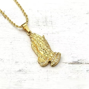 สร้อยคอจี้รูปทรงเรขาคณิตชุบทองคำแท้ ขายดีปี 2026 สไตล์ฮิปฮอปสำหรับผู้ชาย สร้อยคอแบบปรับได้ ขายส่งเครื่องประดับ - Product Image 3