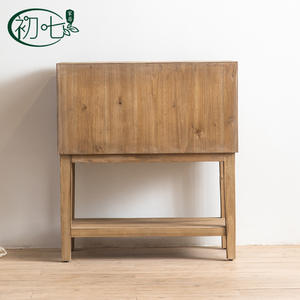 American Country Style Solid Wood Sideboard 6 Drawers <b>Storage</b> Cabinet Living Room Furniture - Product Image 4