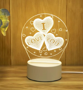 Veilleuse LED Moderne Personnalisée Anime Noël 3D RGB Contrôle par Interrupteur Alimentée par USB/Type-C Dimmable pour Chambre d'Enfant Décoration de la Maison - Product Image 4