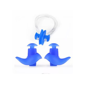 Juego de tapones para los oídos con clip para la nariz de silicona, equipo de natación resistente al agua de color rosa para niños y adultos, protección para deportes acuáticos, Material de calidad alimentaria - Product Image 2