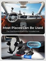 Support magnétique réutilisable LISEN pour téléphone de voiture, ventouse lavable pour tableau de bord, pare-brise, camion, salle de sport, iPhone 17 16 Pro