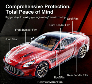 Película Protectora de Pintura para Automóviles de TPU de Alta Calidad, Color Amarillo Claro <span class=keywords><strong>Dune</strong></span>, Autoadhesiva, Termocontraíble, Antiarañazos e Hidrofóbica - Product Image 6