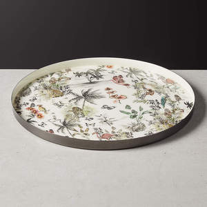 Colorful Printed Design <b>Serving</b> Platter <b>Set</b> Food Platter Tray Platters <b>Set</b> Middle East Ramadan Kitchen <b>Serving</b> <b>Dish</b> Tray - Product Image 2