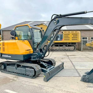 Secondhand Hyundai HX60PRO Wheel Excavator 2023 Model with Core Components Intact Motor Engine Gearbox <b>Gear</b> Pump Bearing PLC - Product Image 1