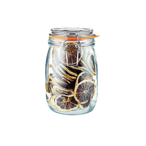 1000ml de vidrio boticario tarro con clip de metal y junta de silicona de vidrio tarro de mejor venta - Product Image 1