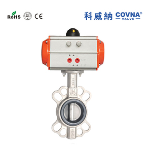 Vente de liquidation B2B COVNA : Vanne papillon pneumatique à double action en acier inoxydable 304, type wafer, pour le contrôle de l'air - Product Image 4