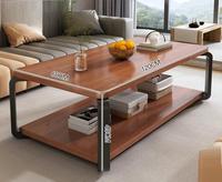 Table basse moderne à deux étages pour la maison, simple et élégante pour petit appartement, salon ou chambre à coucher pour meubles de maison