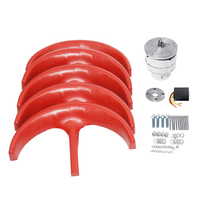 Éolienne à axe vertical portable 300W 12V/24V, petite éolienne à lanternes rouges pour éclairage public résidentiel
