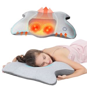 Almohada <span class=keywords><strong>Cervical</strong></span> de Espuma Viscoelástica Médica, Ergonómica, Shiatsu, Ortopédica, Portátil, para Aliviar el Estrés del Cuello, Masajeador para Dormir - Product Image 1