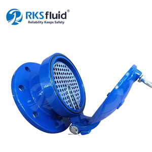 Válvula de aleta de remanso de extremo de brida de hierro dúctil serie Satyr DN100 DN150 para aguas residuales con estructura robusta - Product Image 1