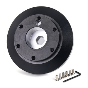 Aluminum Alloy Wheel <b>Spacer</b> 16-20 Inch 5 Hole 114.3mm PCD Black For Retrofit Upgrade - Product Image 1