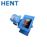 Vanne de régulation de débit motorisée HENT série EFCG 4 pouces pour le déchargement de silo à ciment avec actionneur électrique et contrôle PLC 180°C