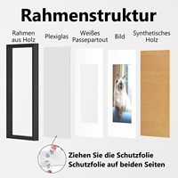 Cadre Photo Peinture en Bois MDF, Taille Personnalisée, A1 A2 A3 A4 5x7 6x8 8x10 12x16 24x36, Décoration Murale, Vente en Gros à Prix Usine