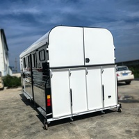 Semi-remorque TrailBlaze standard australien pour 3 chevaux avec double essieu, freins électriques, capacité de charge de 4 tonnes, remorque de transport pour chevaux