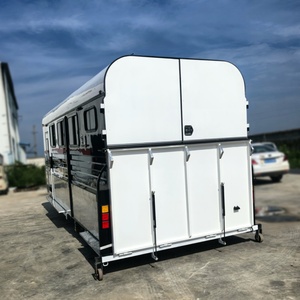 Semirremolque para 3 Caballos Estándar Australiano HERUI con Eje Doble y Frenos Eléctricos, Carga Útil Máxima de 4T, Nuevo Diseño, Remolque para Transporte de Caballos - Product Image 3