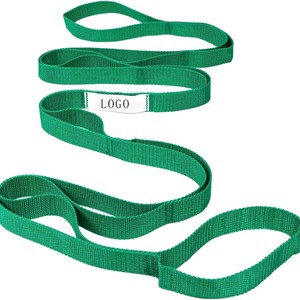 Sangle de yoga Dingfeng verte non élastique, bande de résistance pour l'étirement et le remodelage corporel, unisexe - Product Image 4