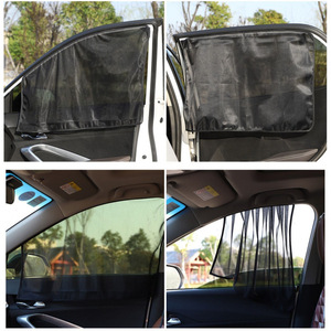 Pare-soleil magnétique en maille pour voiture, pare-soleil latéral en nylon, ajustement universel pour la protection solaire des véhicules - Product Image 5