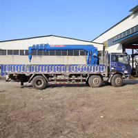 Prix d'usine chinois 1 tonne Nouvelle grue articulée montée sur camion avec moteur, pompe et boîte de vitesses