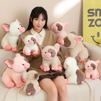 CE CPC Ensemble de 7 animaux de ferme en peluche personnalisés, vente en gros de jouets en peluche en vrac (porc, cheval, vache, canard, mouton), OEM ODM