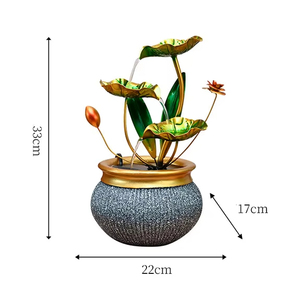 <span class=keywords><strong>Fontaine</strong></span> à <span class=keywords><strong>Eau</strong></span> de Table en Métal et Roches Naturelles, Mini, d'Intérieur pour Bureau, Maison et Chambre à Coucher (Vente en Gros) - Product Image 6