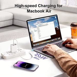 Original Charger logo Custom 20w Pd <b>Usb</b> <b>c</b> Dual Port Pd Wall Charger US EU UK Block Plug 20w Pd Wall Charger With Cable - Product Image 4