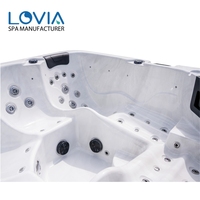 Bain à remous extérieur homologué CE LOVIA, jacuzzi Balboa, bain à remous idromassaggio extérieur pour 5 personnes